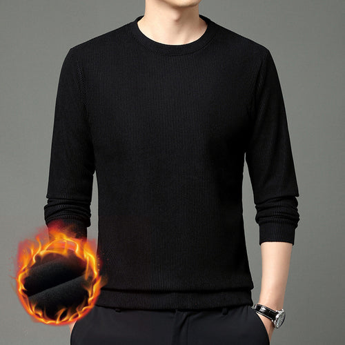 Comfortable and stylish men's round neck sweater in warming material Lune London