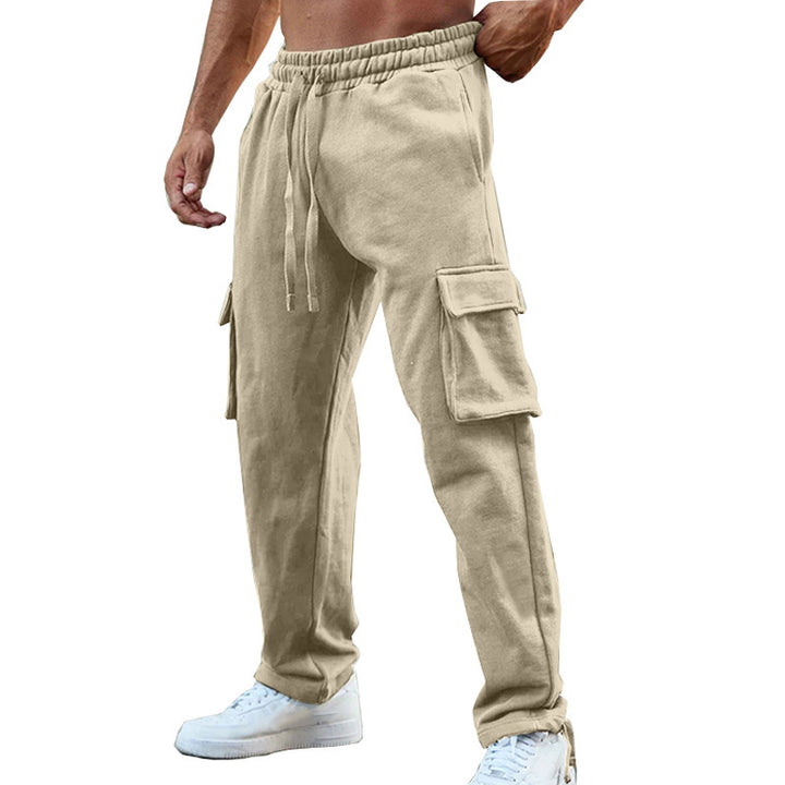 Men's casual cargo jogging pants with elastic waistband and practical side pockets Lune London