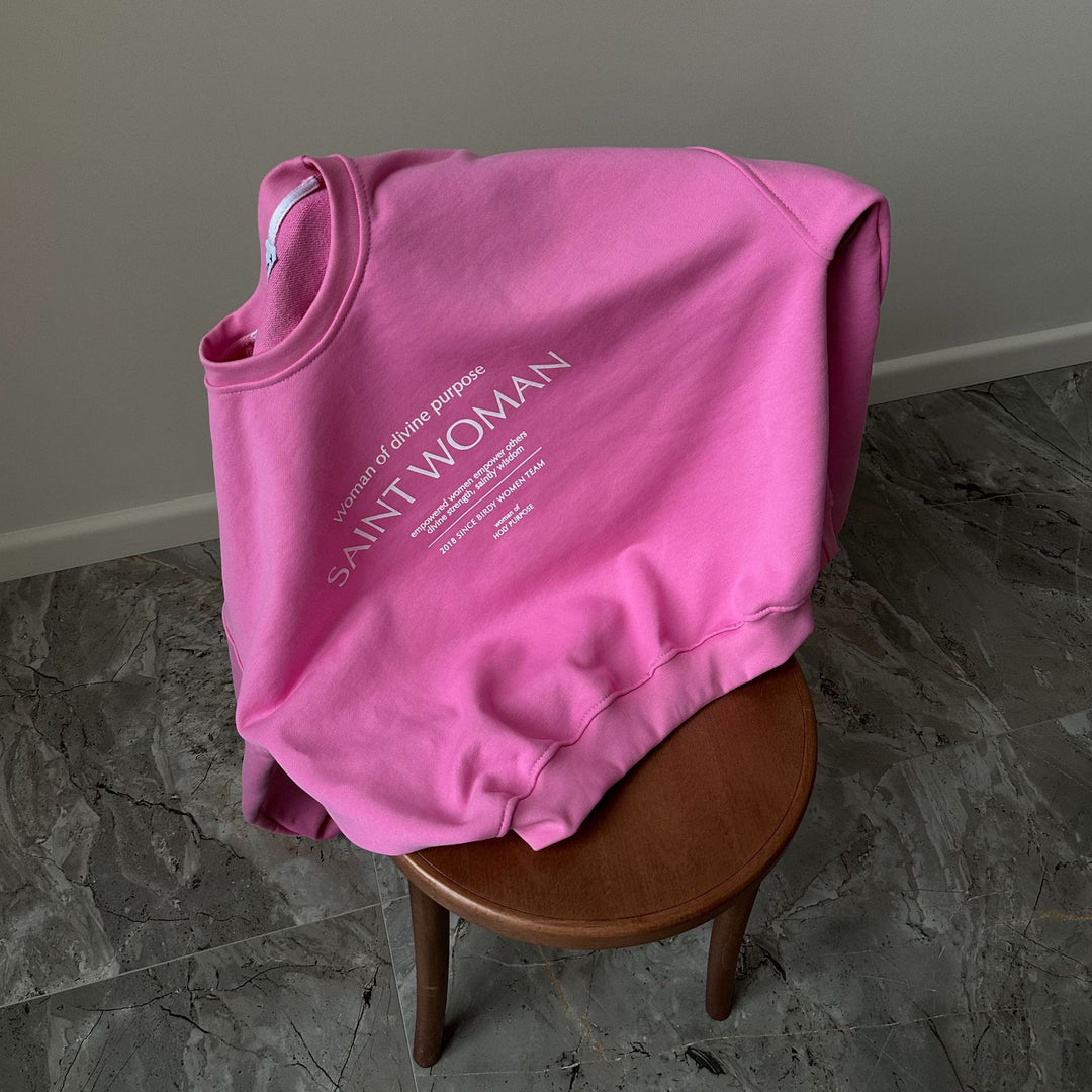 Women's sweatshirt with creative lettering and casual cut Lune London