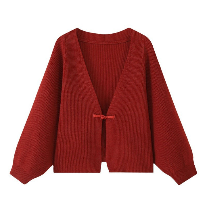 Ladies comfortable knit cardigan with wide sleeves Lune London
