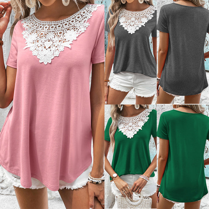Women's top with crochet detail Lune London