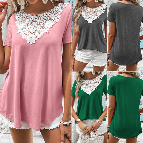 Women's top with crochet detail Lune London