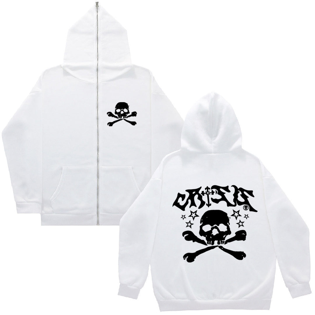 Lady hoodie with creative skull design Lune London