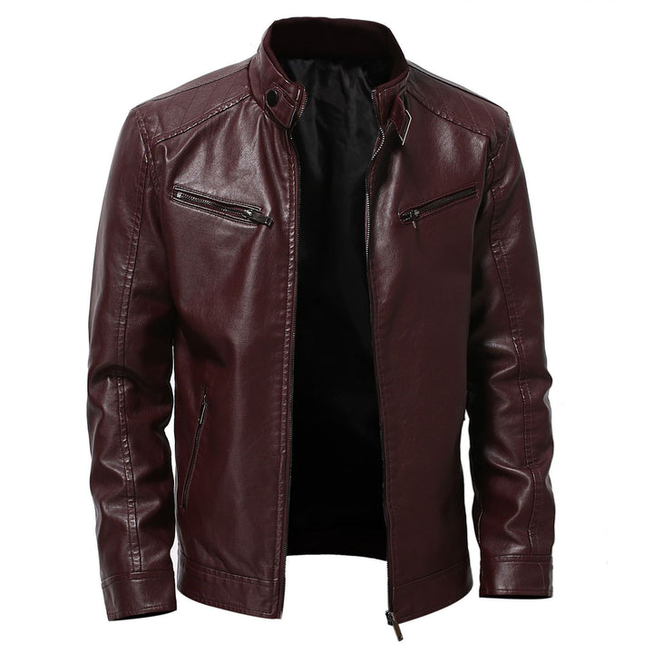 Stylish faux leather biker jacket for men Lune London