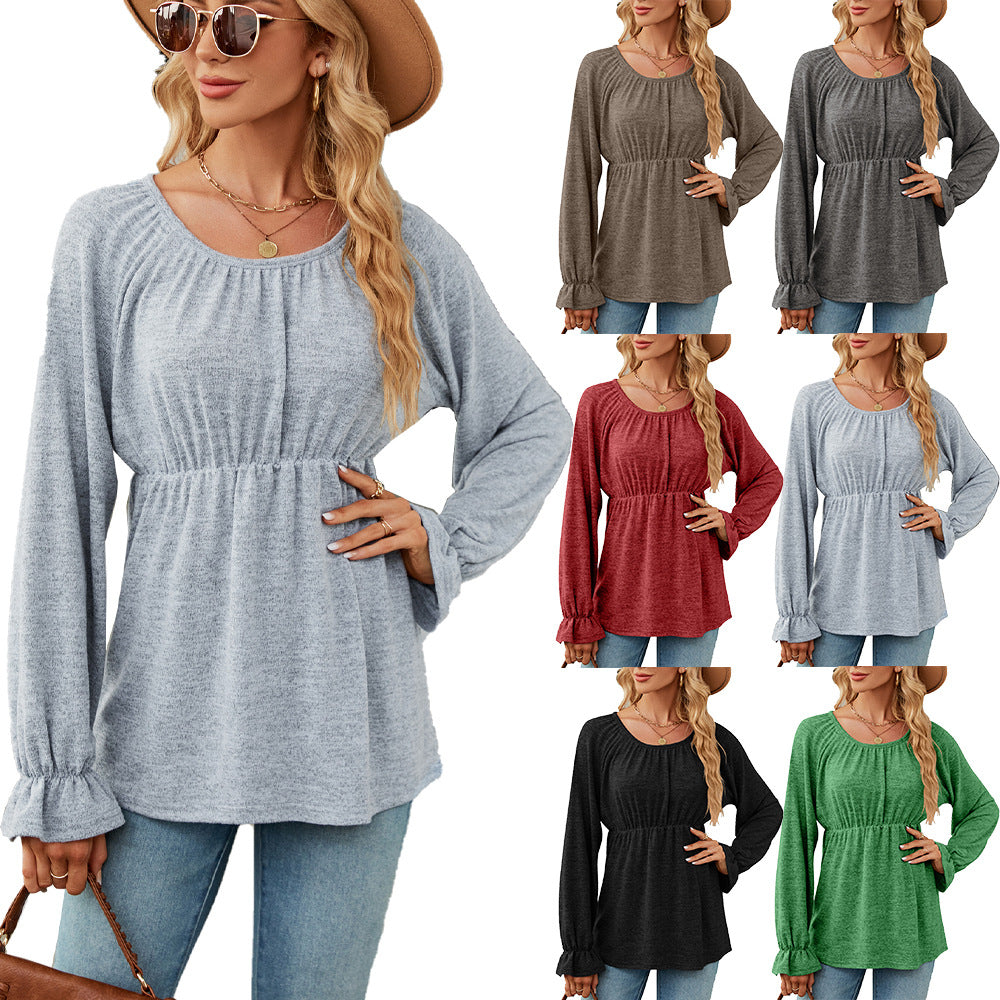 Casual women's blouse with gathers Lune London