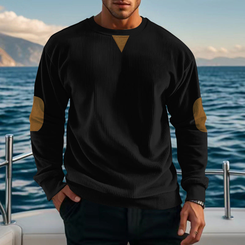 Elegant knitted sweater for men with modern accents Lune London