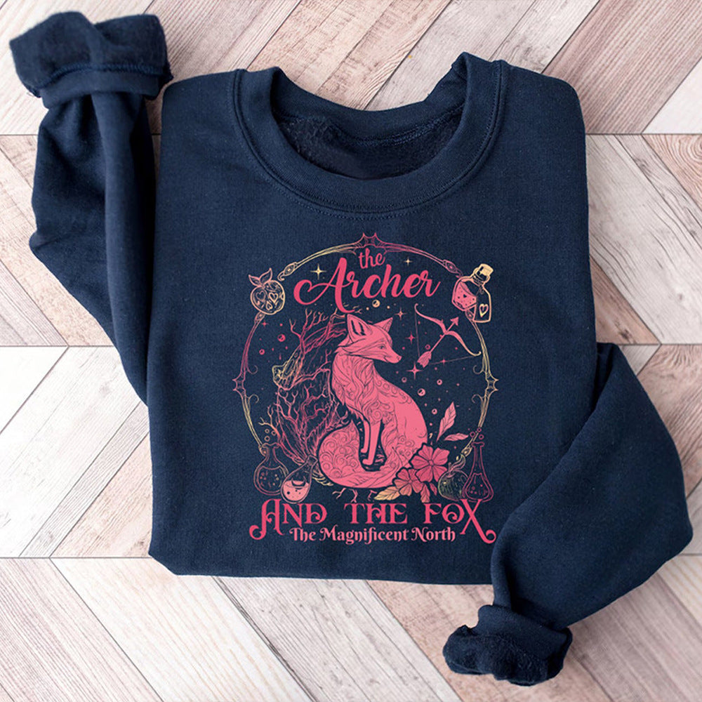 Sweatshirt pour femmes avec motif animal créatif et impression inspirante Chic & Stil