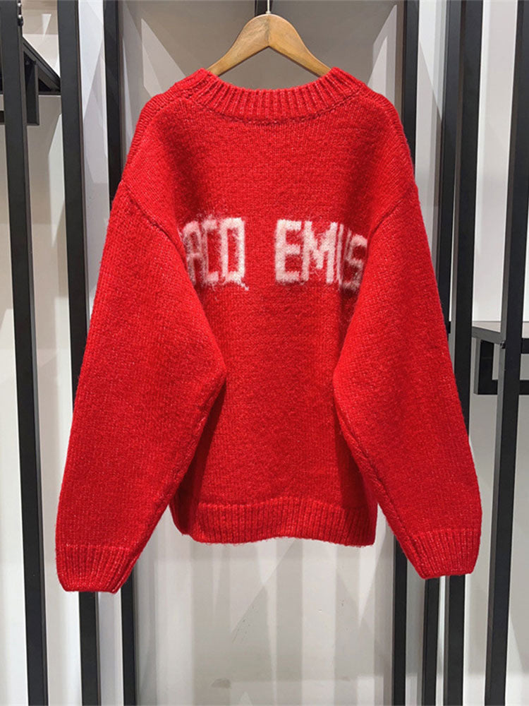 Cashmere sweater for women with statement print Lune London