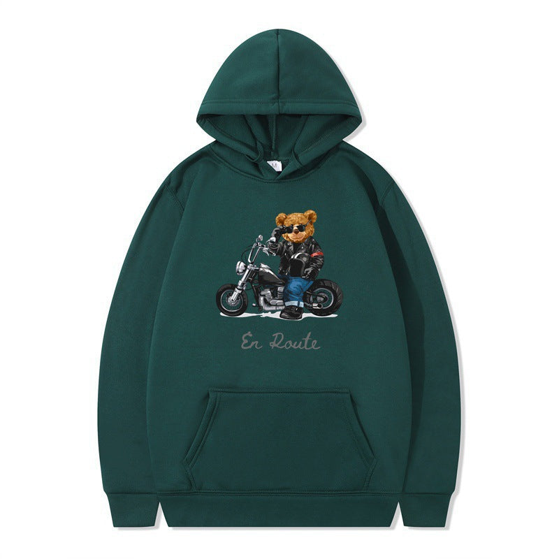 Women's hoodie with unique bear design and casual fit Lune London