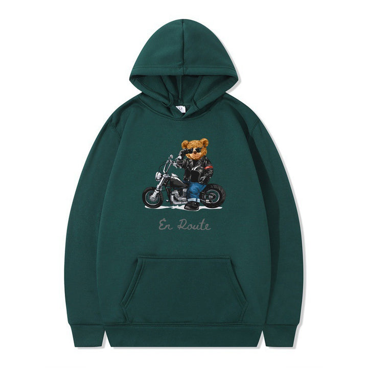 Women's hoodie with unique bear design and casual fit Lune London