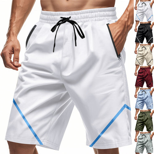 Shorts d'entraînement sportifs pour hommes avec des poches zippées pratiques et un matériau respirant Lune London
