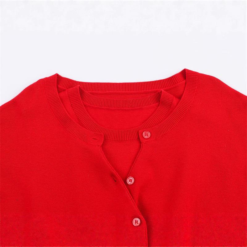 Wrap sweater for women with button detail and modern cut Lune London