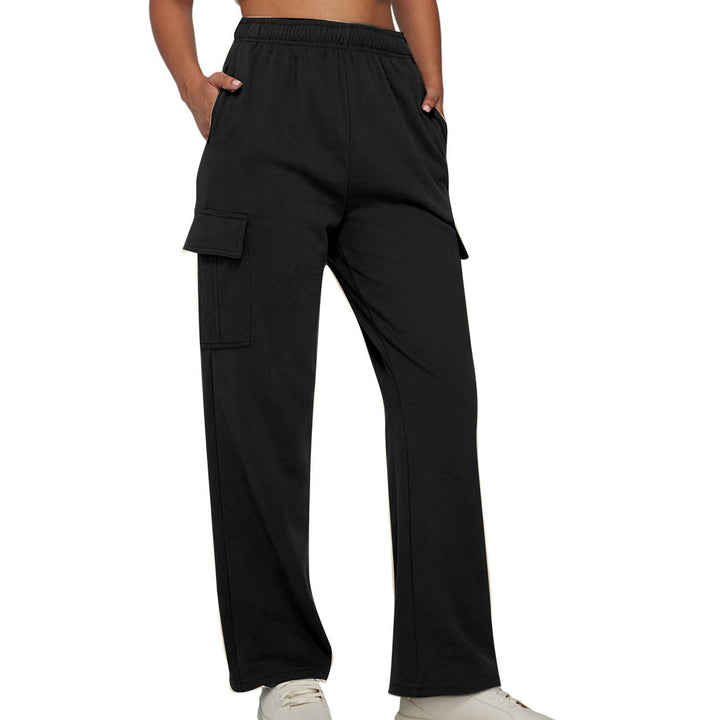 Cargo jogging pants for women with elastic waist and practical side pockets Lune London