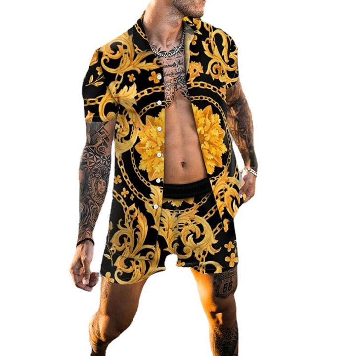 Men's Tropical Print Short Set Lune London