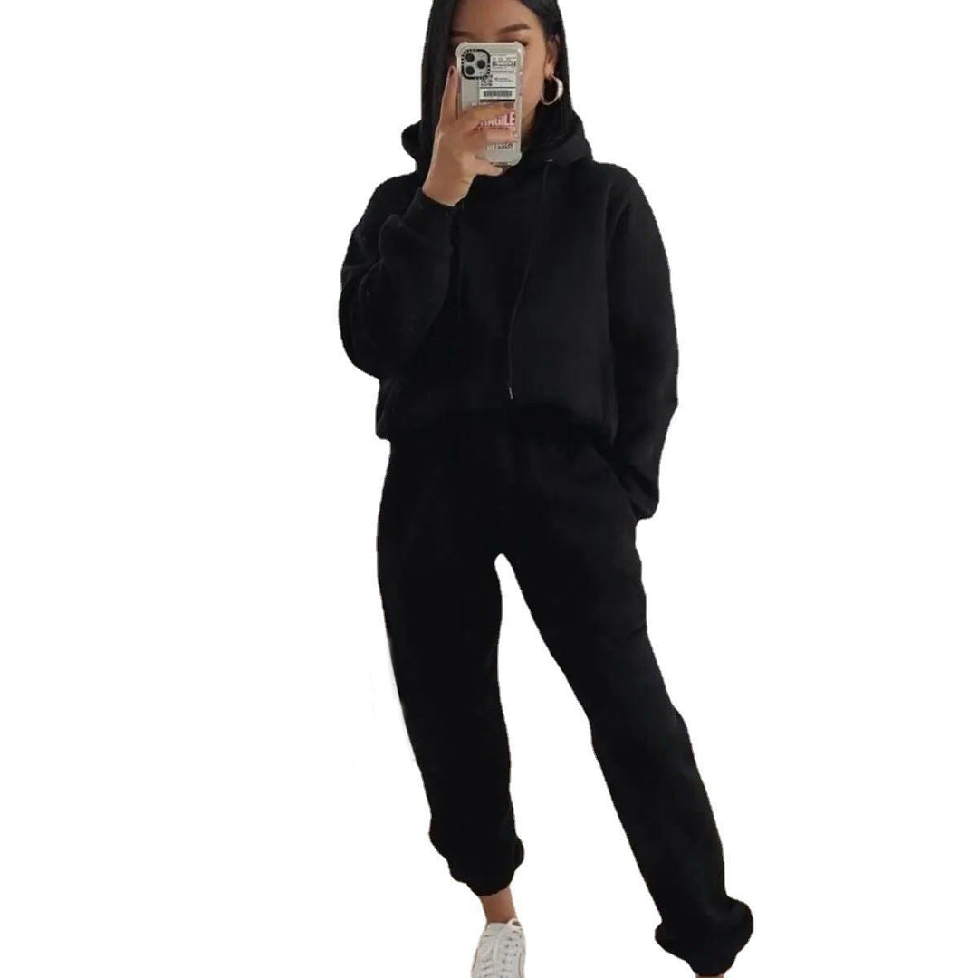 Women Comfortable Fleece Hoodie and Jogging Pants Set Lune London