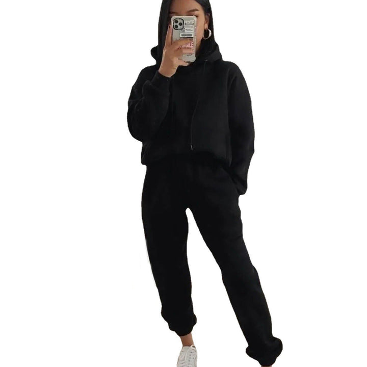 Women Comfortable Fleece Hoodie and Jogging Pants Set Lune London