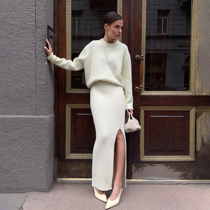 Women Sweater-Skirt Set Lune London