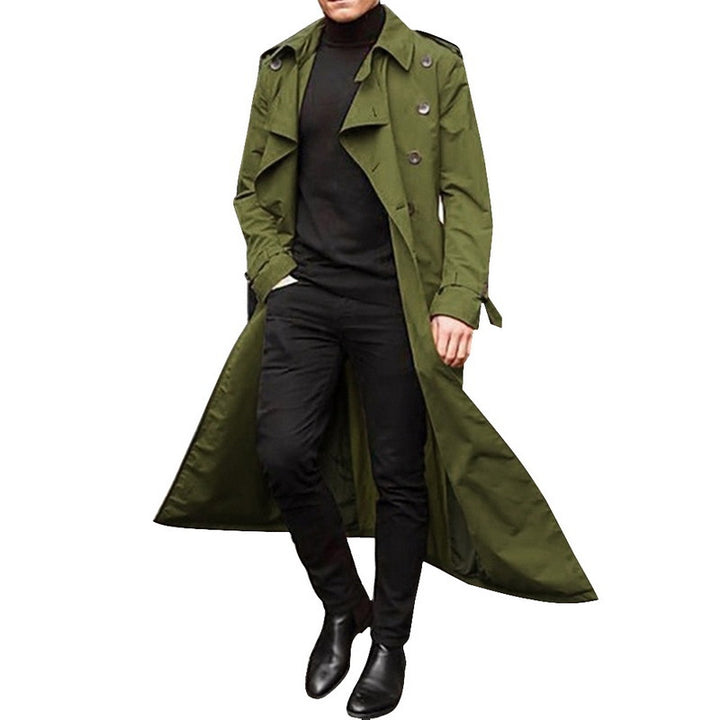 Elegant trench coat for men with double row of buttons Lune London