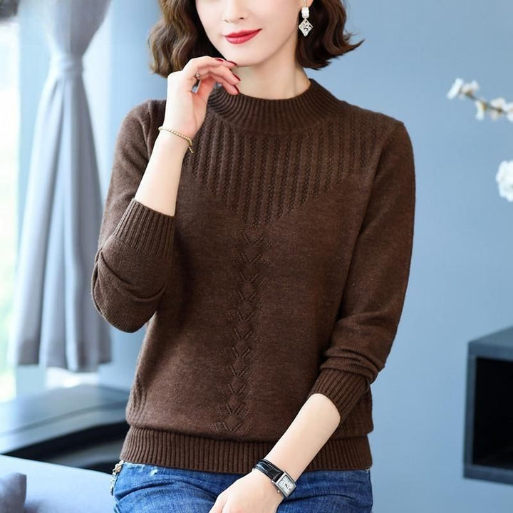 Pull en maille élégant pour femme avec motif en relief moderne Chic & Stil