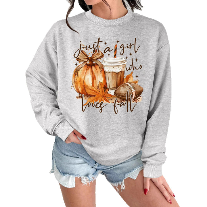 Sweatshirt pour femmes avec motif d'automne et impression inspirante Chic & Stil