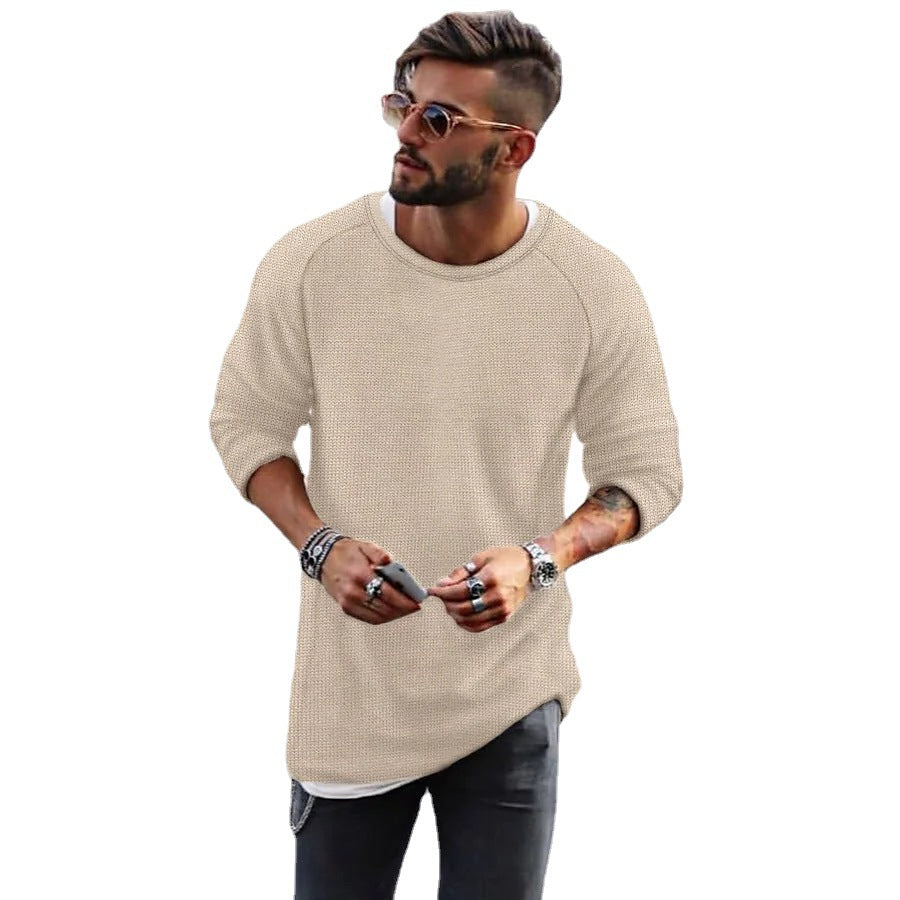 Casual men's sweater with an innovative knitted pattern Lune London