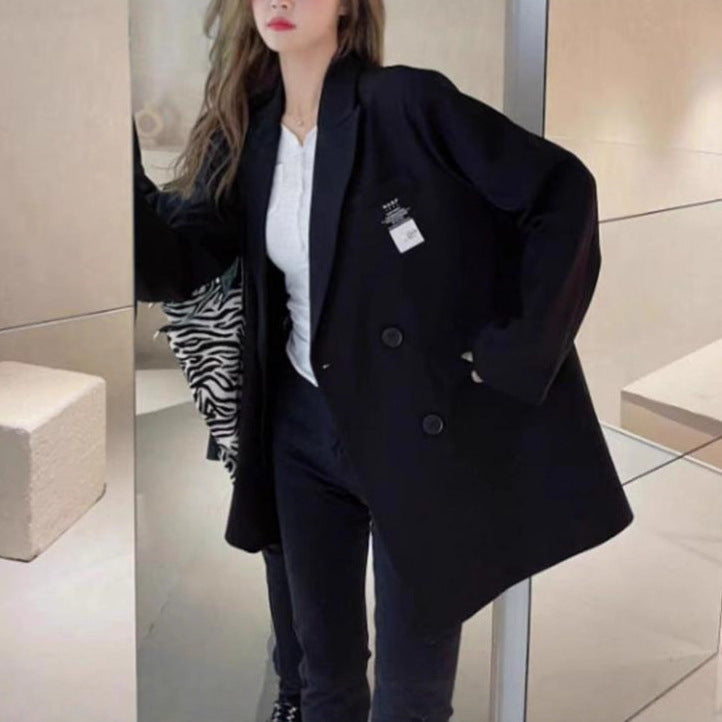Blazer oversize pour femmes en tissu texturé Chic & Stil