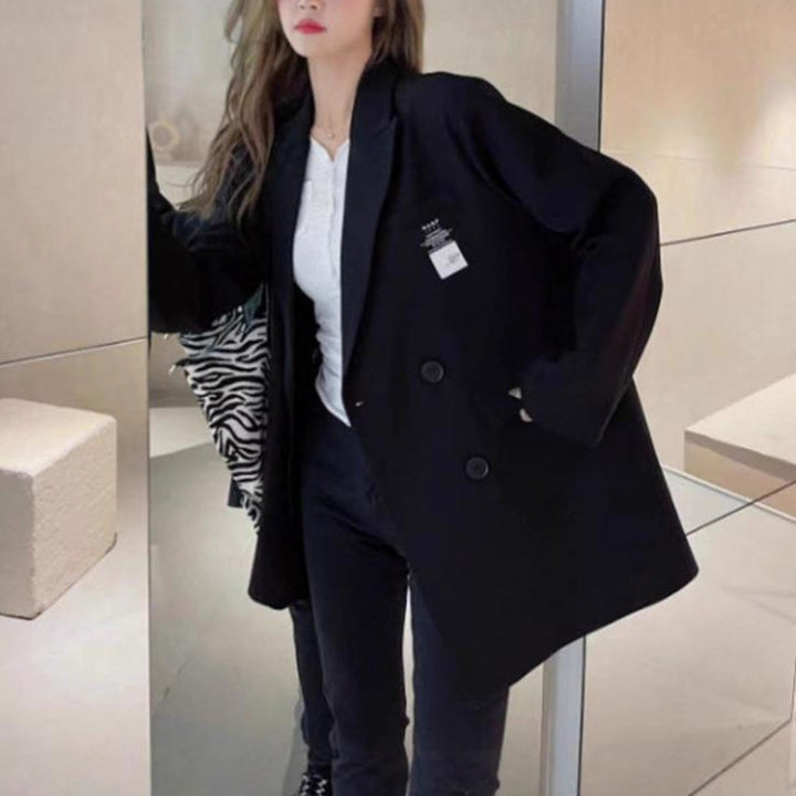 Blazer oversize pour femmes en tissu texturé Chic & Stil
