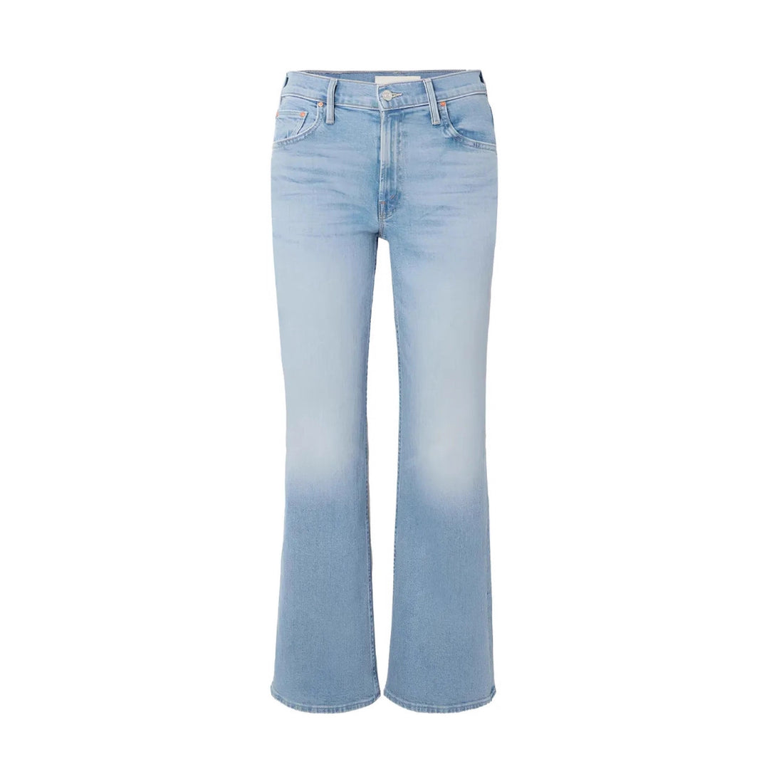 Wide cropped jeans for women with high waist and flared leg Lune London