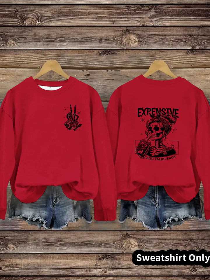 Sweatshirt femme avec design créatif et coupe décontractée Chic & Stil