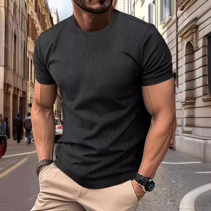 Men Basic Top with Short Sleeves Fitness Lune London