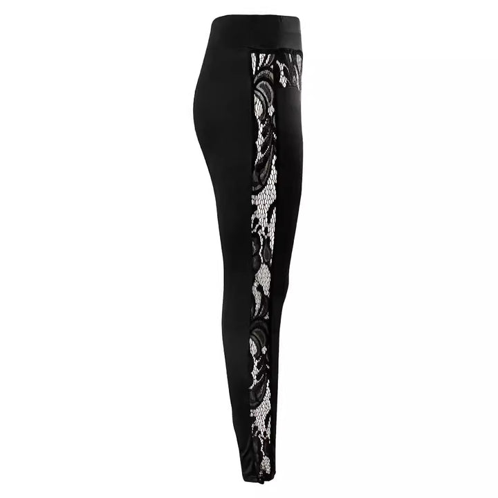 Women's sports leggings with a seductive lace detail Lune London