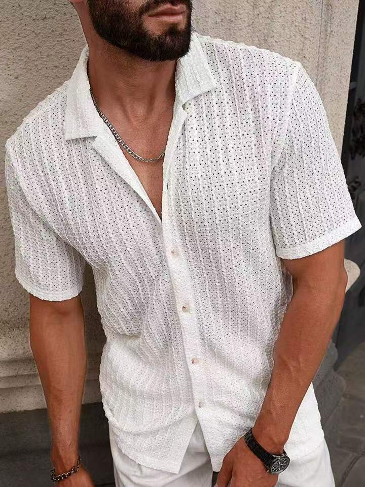 Casual short-sleeve shirt structured for men Lune London