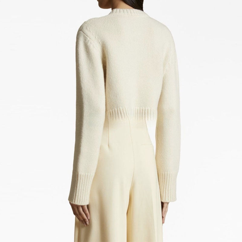 Cardigan court en tricot pour femmes avec des boutons Chic & Stil