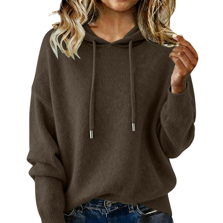 Sweat à capuche surdimensionné pour femmes avec design texturé et cordon de serrage Chic & Stil