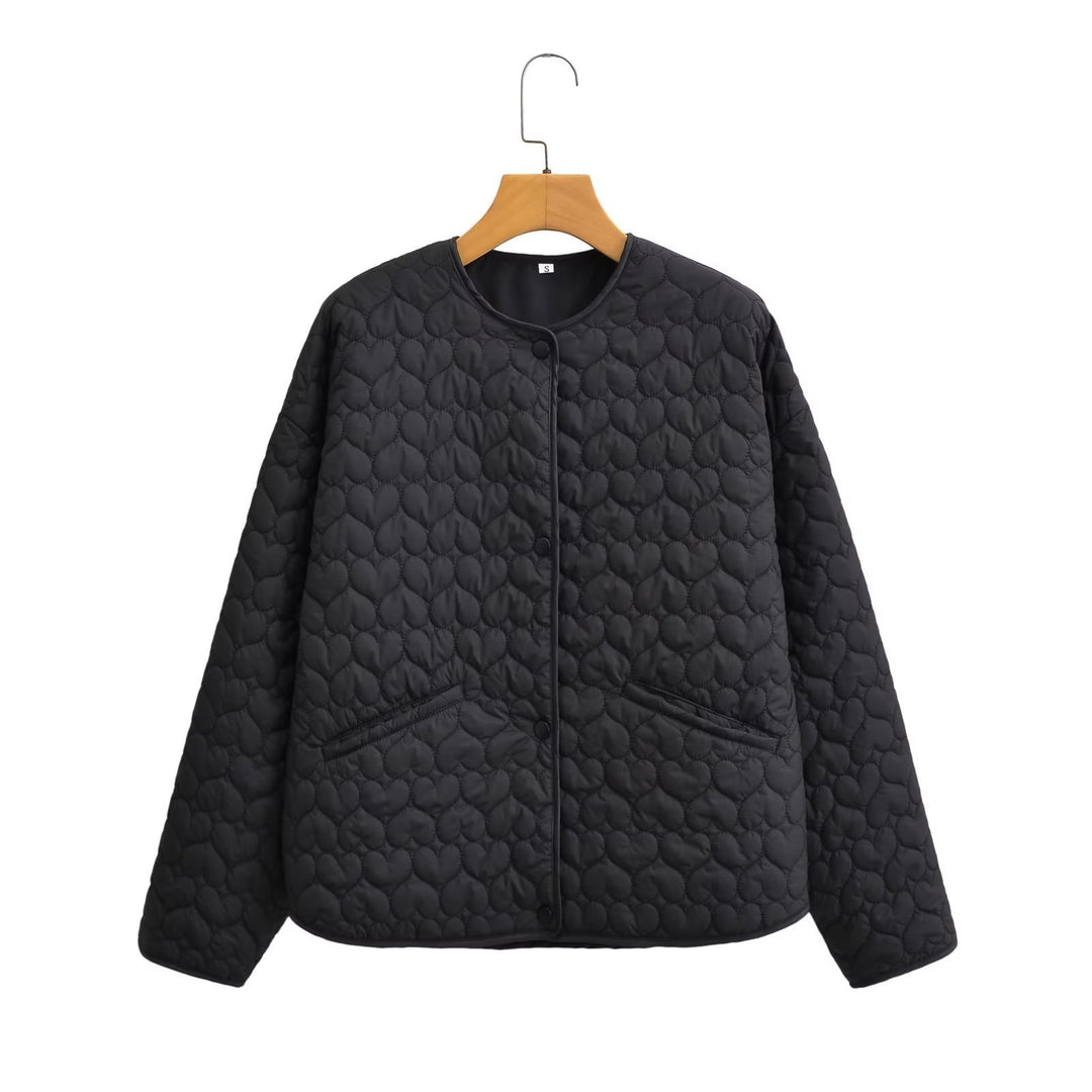 Quilted transition jacket for women with side pockets and modern design Lune London