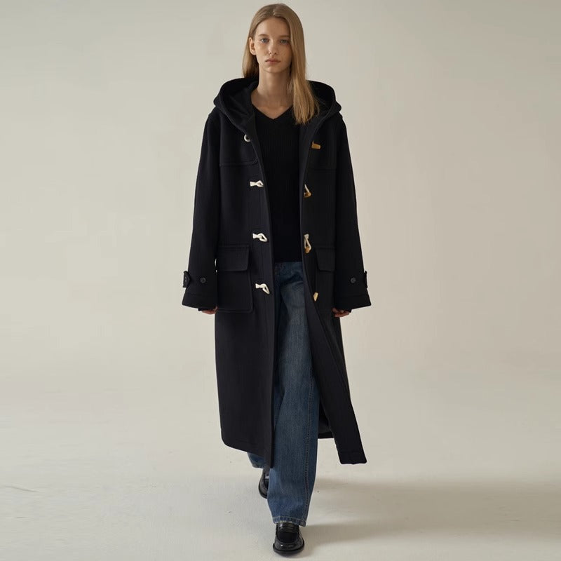 Manteau duffle long pour femme avec capuche Chic & Stil