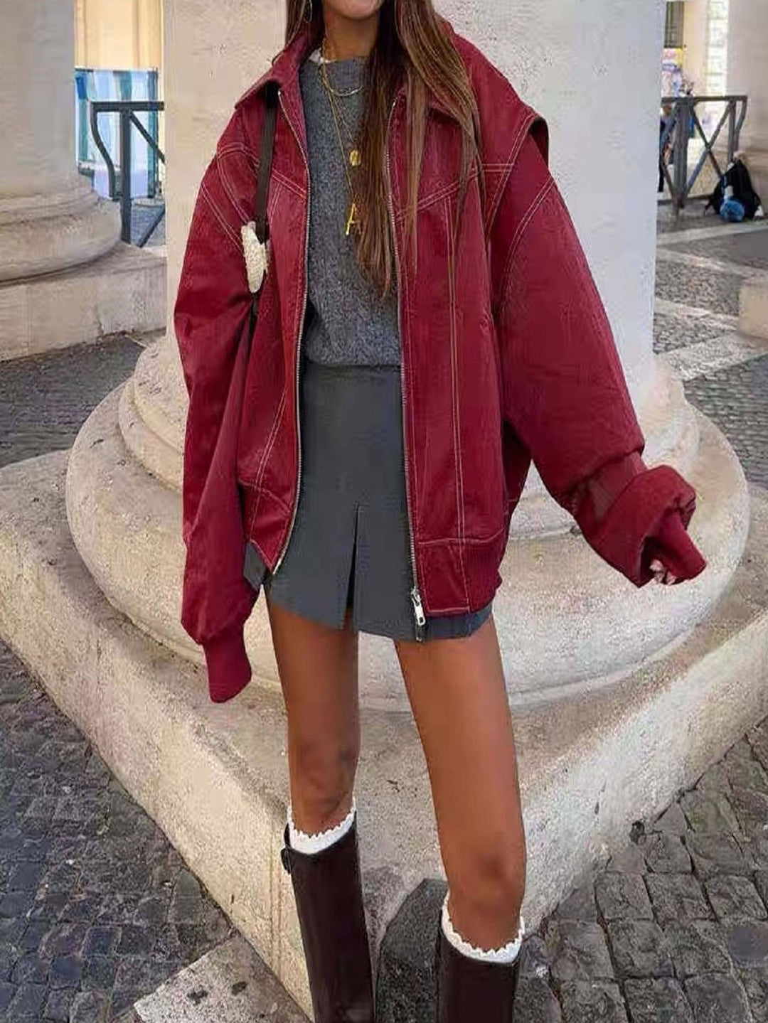 Oversized denim jacket for women Lune London