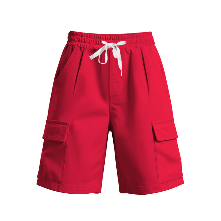 Shorts de cargo décontractés pour hommes avec taille élastique et poches latérales pratiques Lune London
