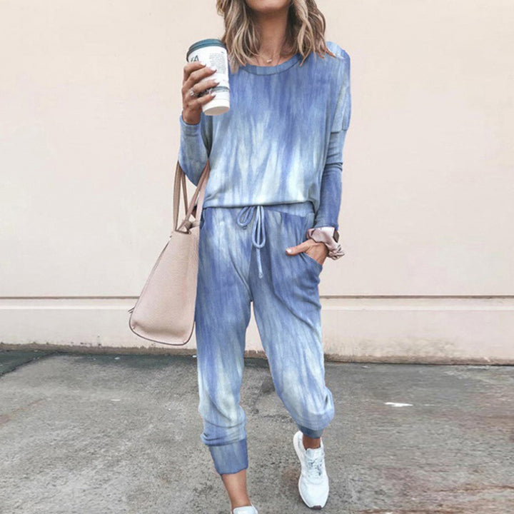 Casual jumpsuit for women with a modern batik design and practical pockets Lune London
