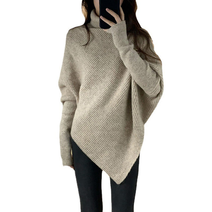 Asymmetrical knit sweater for women with a casual oversized design Lune London