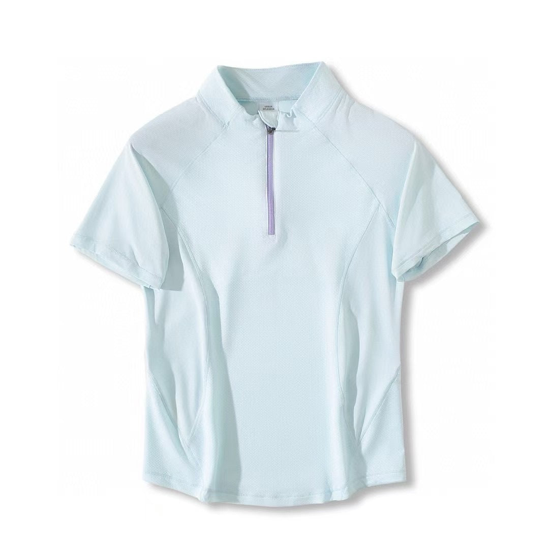 Top de sport fonctionnel pour femmes avec fermeture éclair Chic & Stil