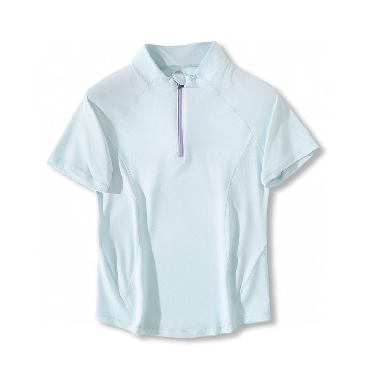 Top de sport fonctionnel pour femmes avec fermeture éclair Chic & Stil
