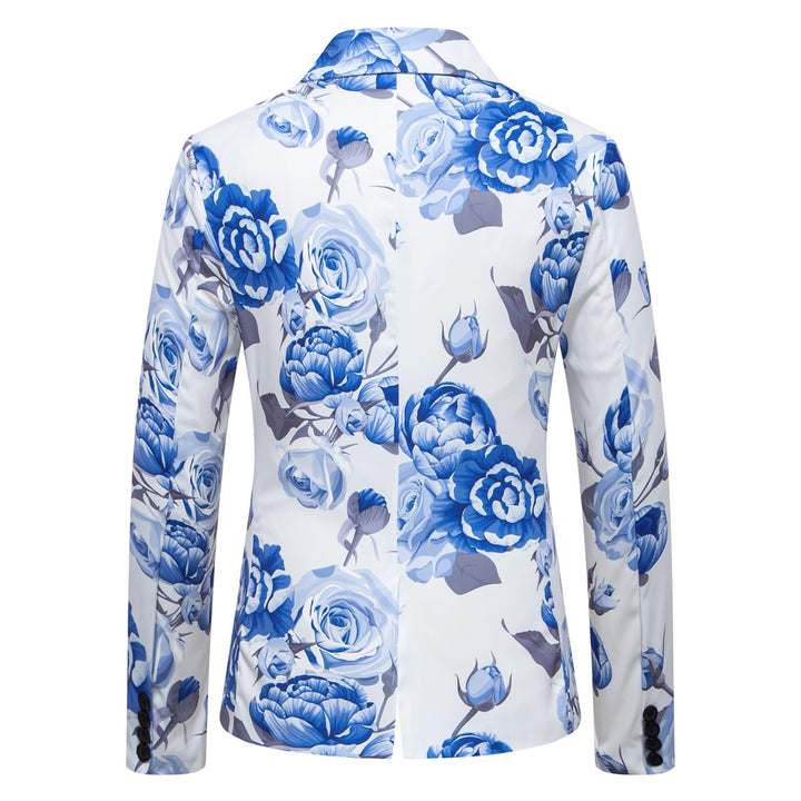 Elegant blazer for men with chic floral design and style