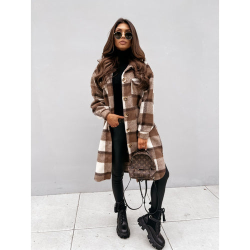 Lune London checkered overshirt for ladies