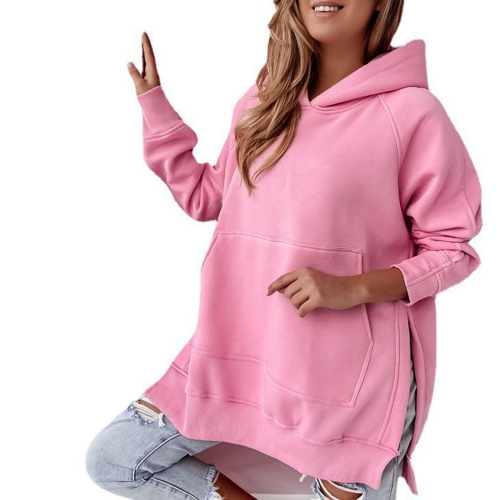 Women's oversized hoodie with side slits Lune London