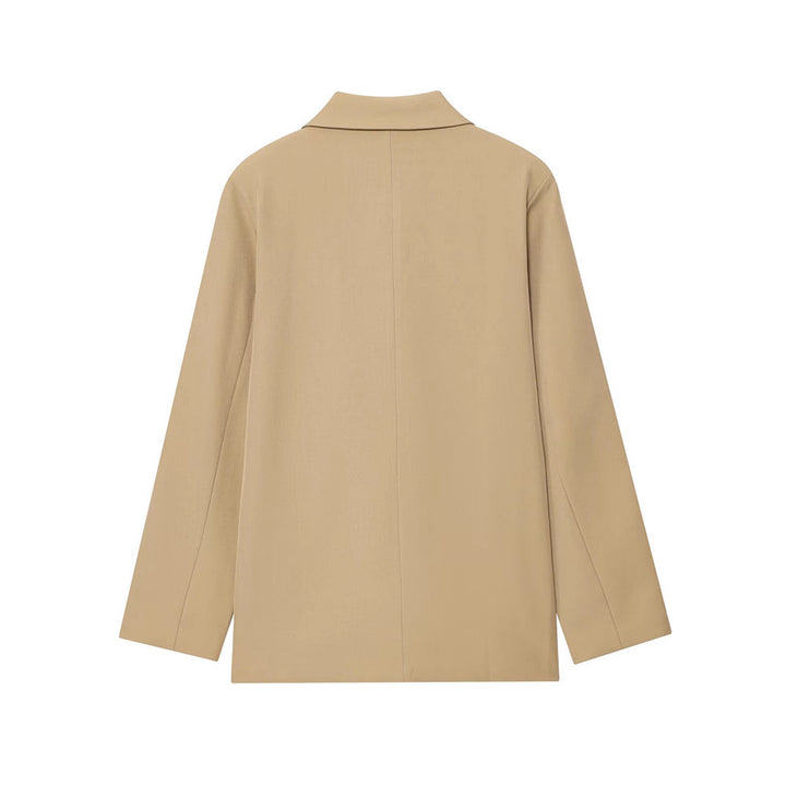 Ladies elegant double-breasted blazer with gold buttons Lune London