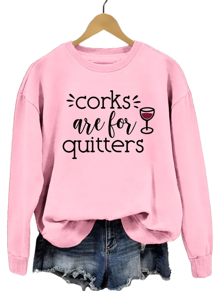 Sweatshirt pour femmes avec slogan créatif et coupe décontractée Chic & Stil