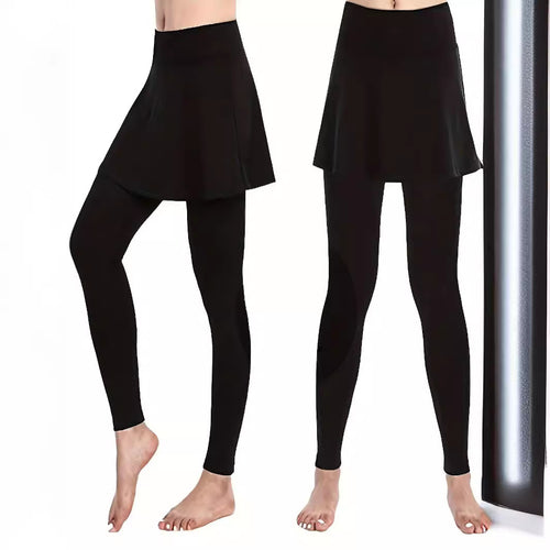 Legging skirt ladies with high waist and integrated underwear Lune London