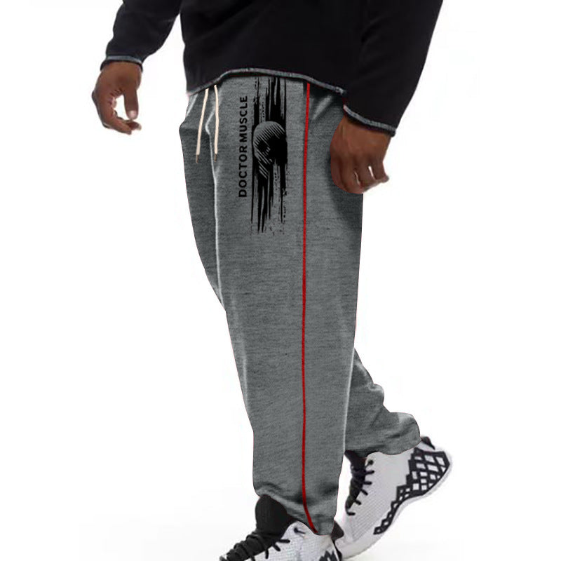 Casual sports pants for men with side stripes Lune London