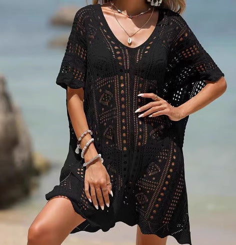 Women crochet knit vest Lune London